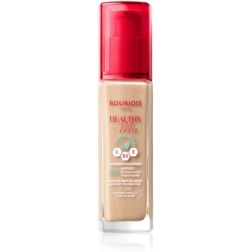 Healthy Mix fondotinta idratante illuminante 24 ore colore 51.2W Golden Vanilla 30 ml - Bourjois - Modalova