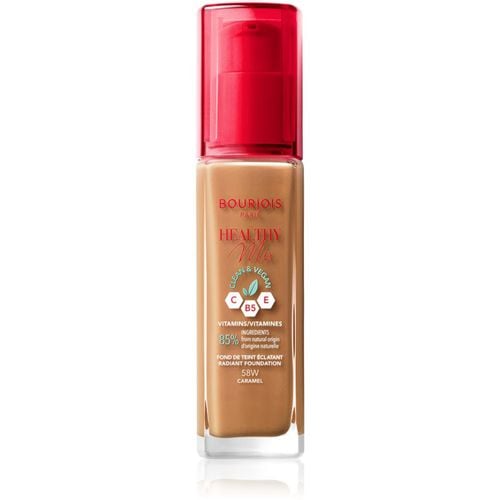 Healthy Mix aufhellendes, feuchtigkeitsspendendes Make-up 24 Std. Farbton 58W Caramel 30 ml - Bourjois - Modalova