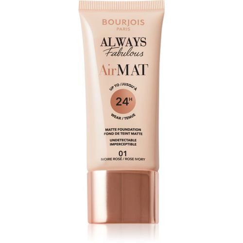 Air Mat mattierendes Make-up Farbton 01 Rose Ivory 30 ml - Bourjois - Modalova