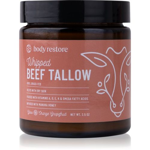 Whipped Beef Tallow Balm Orange Grapefruit crema corporal nutritiva sin perfume 71 g - Body Restore - Modalova