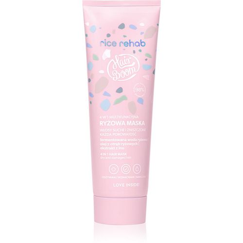 HairBoom Rice Rehab- 4 in 1 Multifunctional Rice Hair Mask mascarilla capilar para cabello fino y dañado 200 ml - BodyBoom - Modalova