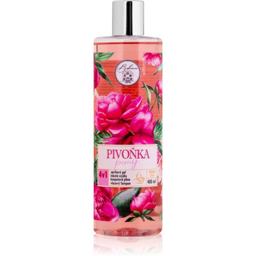 Flower Line Peony gel detergente per corpo e capelli 400 ml - Bohemia Gifts & Cosmetics - Modalova