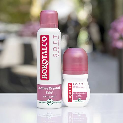 Soft Talc & Pink Flower Talc & Pink Flower desodorante roll-on con bola sin alcohol 50 ml - Borotalco - Modalova