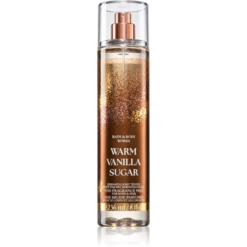 Warm Vanilla Sugar bruma perfumada para cuerpo y cabello para mujer 236 ml - Bath & Body Works - Modalova