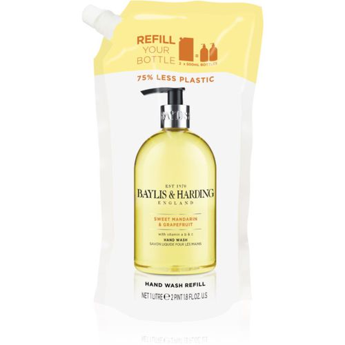 Sweet Mandarin & Grapefruit jabón líquido para manos Recambio 1000 ml - Baylis & Harding - Modalova