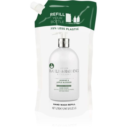 Jasmine & Apple Blossom sapone liquido per le mani ricarica 1000 ml - Baylis & Harding - Modalova