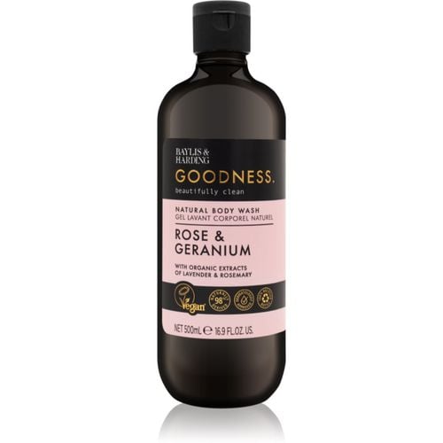 Goodness Rose & Geranium gel de ducha con aroma de flores 500 ml - Baylis & Harding - Modalova