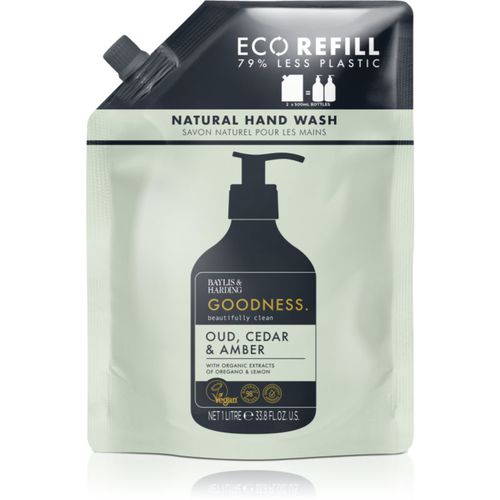 Goodness Oud, Cedar & Amber sapone liquido naturale mani REFILL 1000 ml - Baylis & Harding - Modalova