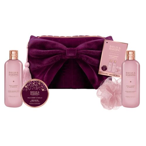 Wild Cherry & Vanilla lote de regalo estuche para cosméticos - Baylis & Harding - Modalova