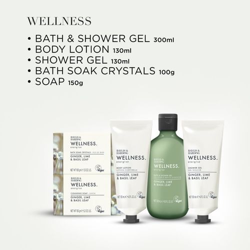 Wellness. Energise lote de regalo Ginger, Lime & Basil Leaf - Baylis & Harding - Modalova