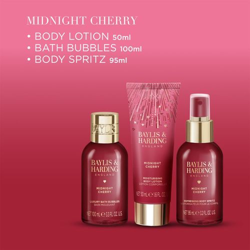 Midnight Cherry lote de regalo para mujer - Baylis & Harding - Modalova