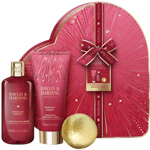 Midnight Cherry lote de regalo en forma de corazón - Baylis & Harding - Modalova