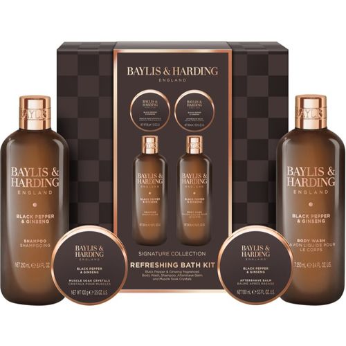 Black Pepper & Ginseng lote de regalo para la bañera para hombre - Baylis & Harding - Modalova