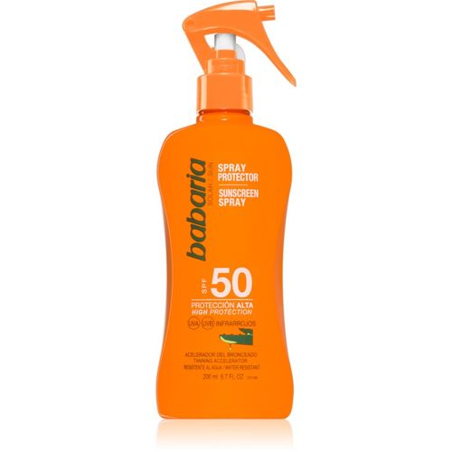 Sun Protective spray bronceador SPF 50 resistente al agua 200 ml - Babaria - Modalova
