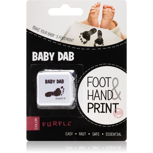 Foot & Hand Print Purple colore per impronte per bambini 1 pz - Baby Dab - Modalova