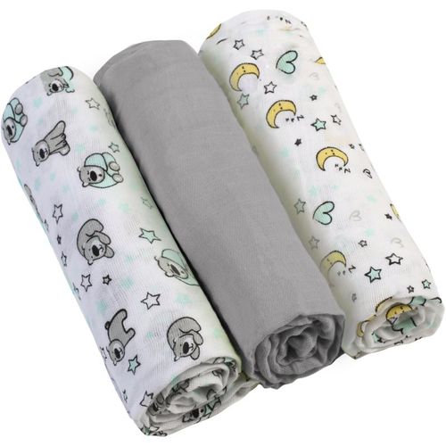 Diaper Super Soft muselinas Grey 70 × 70 cm 3 ud - BabyOno - Modalova