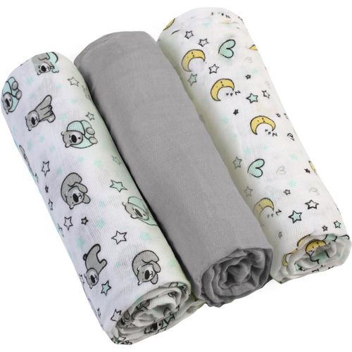 Diaper Super Soft pannolini in tessuto Grey 70 × 70 cm 3 pz - BabyOno - Modalova