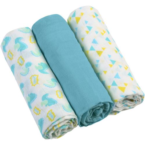 Diaper Super Soft muselinas Blue 70 × 70 cm 3 ud - BabyOno - Modalova