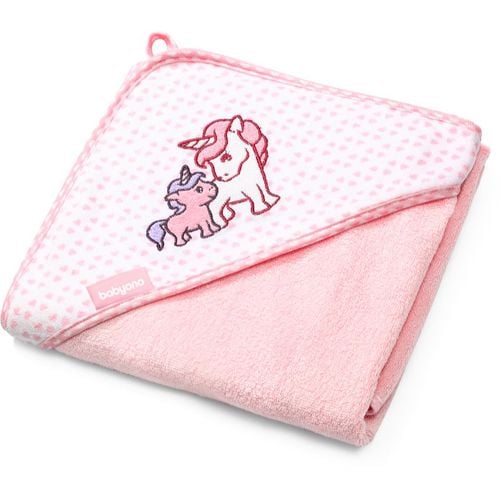 Towel Bamboo asciugamano con con cappuccio di bambù Pink 100x100 cm - BabyOno - Modalova