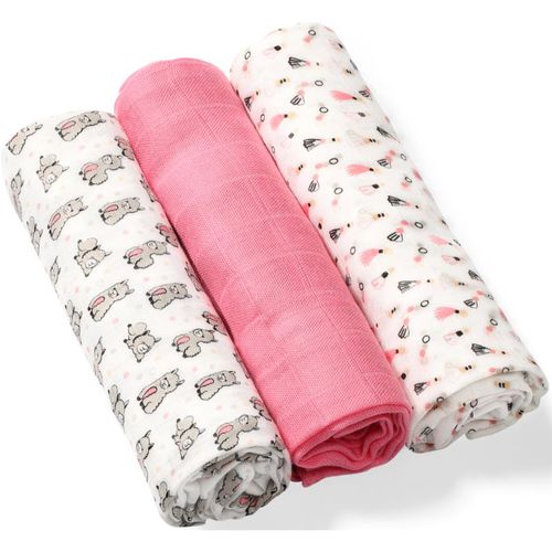 Take Care Natural Diapers muselinas 70 x 70 cm Pink 3 ud - BabyOno - Modalova