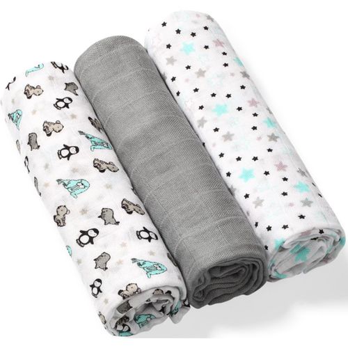 Take Care Natural Diapers muselinas 70 x 70 cm Gray 3 ud - BabyOno - Modalova