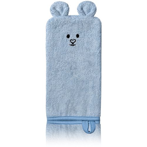 Washcloth Natural Bamboo manopla de limpieza Blue 25x12 cm 1 ud - BabyOno - Modalova