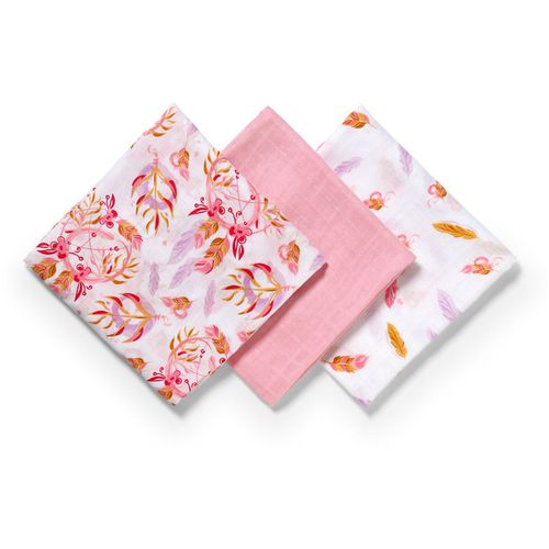 Take Care Natural Bamboo Diapers muselinas Old Pink 3 ud - BabyOno - Modalova