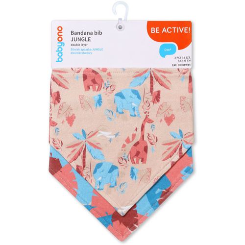 Be Active Bandana Bib bavaglino per neonati Jungle 2 pz - BabyOno - Modalova