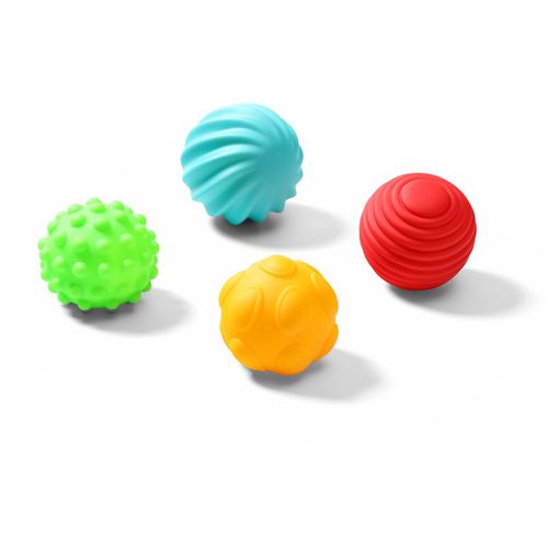 Have Fun Sensory Balls weiche sensorische Bälle 6 m+ 4 St - BabyOno - Modalova