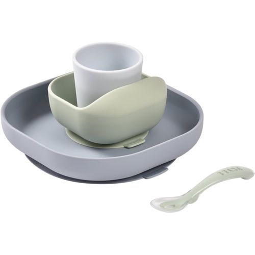 Piece Silicone Dinner Set set de vajilla Pebble 4m+ - Beaba - Modalova