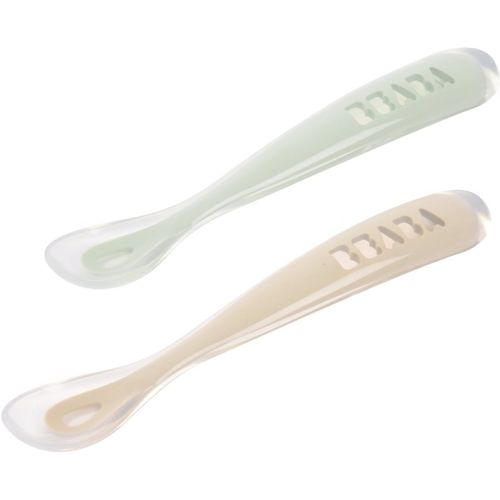 Silicone Spoon Set cuchara con estuche Clay 4m+ 2 ud - Beaba - Modalova