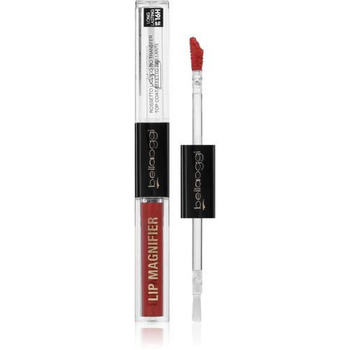 Lip Magnifier brillo y barra de labios de larga duración 2 en 1 tono Ruby Red 2.7 ml - bellaoggi - Modalova