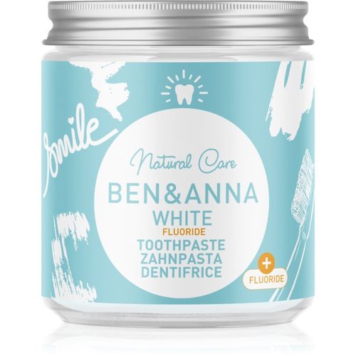 Natural Toothpaste White Fluoride pasta de dientes en envase de cristal con fluoruro 100 ml - BEN&ANNA - Modalova