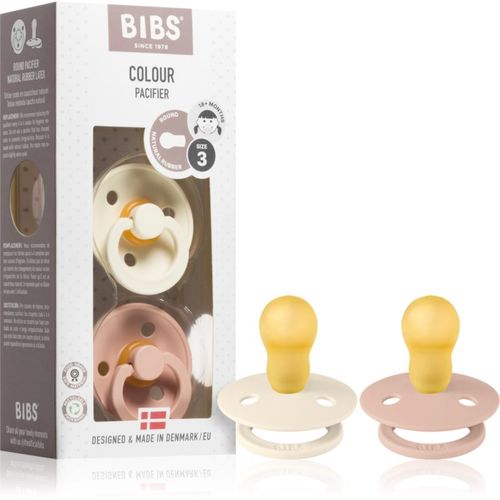 Colour Symmetrical 18+ months chupete Ivory / Blush 2 ud - BIBS - Modalova
