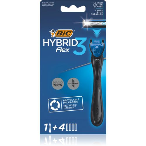 FLEX3 Hybrid maquinilla de afeitar + hojas de recambio 4 ud - BIC - Modalova