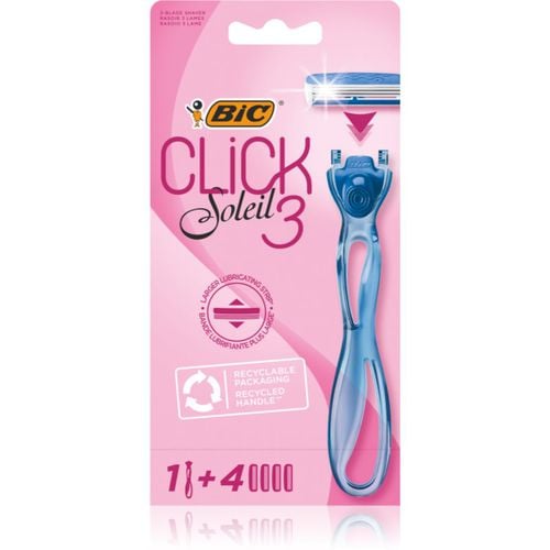 Soleil Click maquinilla de afeitar femenina + hojas de recambio 4 ud - BIC - Modalova