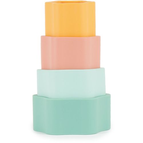 Silicone Stacking Tower Flower juguete multiactividades 12 m+ Tropical Vibes 4 ud - Bieco - Modalova