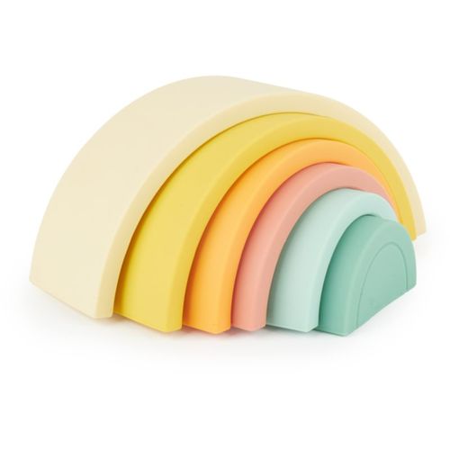 Silicone Rainbow arcoíris apilable 12 m+ Tropical Vibes 6 ud - Bieco - Modalova