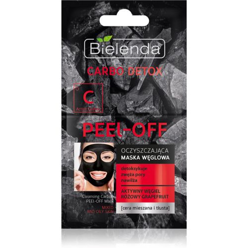 Carbo Detox Active Carbon Abziehtuch-Gesichtsmaske mit Aktivkohle für fettige und Mischhaut 2 x 6 g - Bielenda - Modalova