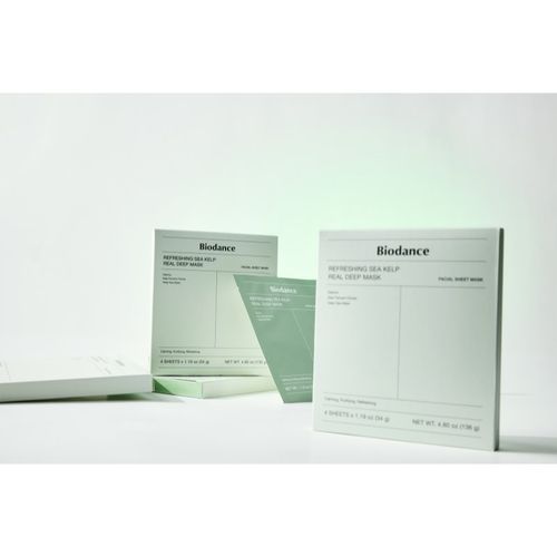 Refreshing Sea Kelp Real Deep Mask mascarilla intensiva de hidrogel con extractos de algas marinas 1 ud - Biodance - Modalova