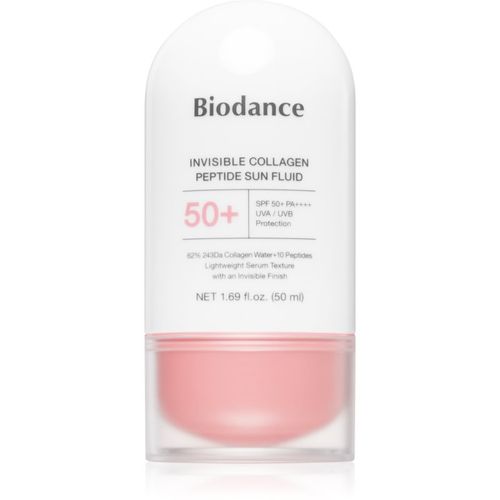 Invisible Collagen Peptide Sun Fluid emulsión solar con colágeno SPF 50+ 50 ml - Biodance - Modalova
