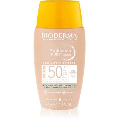 Photoderm Nude Touch fluido abbronzante ai minerali per il viso SPF 50+ colore Very light 40 ml - Bioderma - Modalova