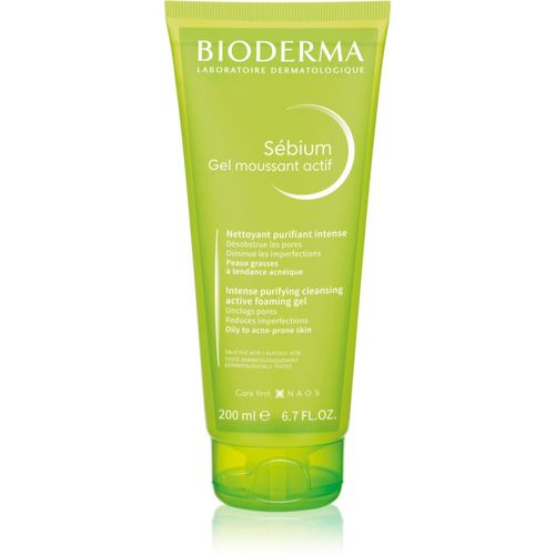 Sébium Gel Moussant Actif gel de limpieza profunda para pieles grasas y problemáticas 200 ml - Bioderma - Modalova