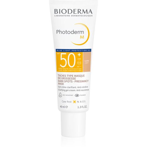 Photoderm M crema protectora con color antimanchas oscuras SPF 50+ tono Light 40 ml - Bioderma - Modalova