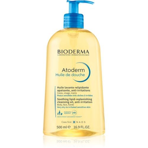 Atoderm Shower Oil olio doccia lenitivo ultra nutriente per pelli secche e irritate 500 ml - Bioderma - Modalova