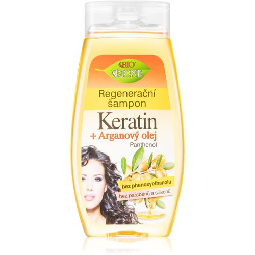 Keratin + Argan champú regenerador para dar brillo y suavidad al cabello 260 ml - Bione Cosmetics - Modalova