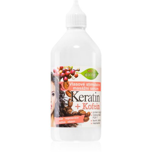 Keratin + Kofein siero per stimolare la crescita e rinforzare i capelli dalle radici 215 ml - Bione Cosmetics - Modalova