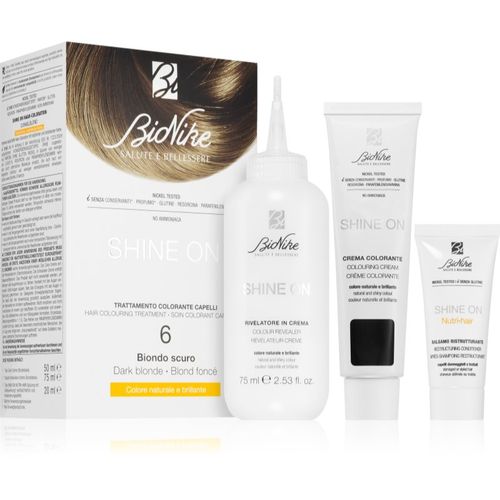 SHINE ON tinte permanente para cabello tono 6 Dark Blonde 1 ud - BioNike - Modalova