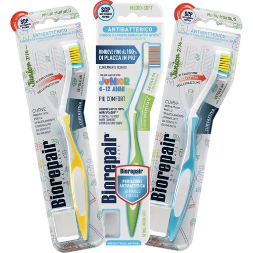 Junior Medium/Soft cepillo de dientes para niños 6-12 1 ud - Biorepair - Modalova