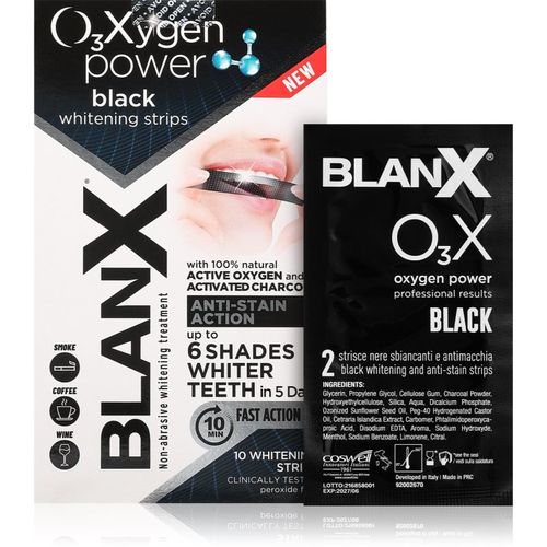Oxygen Power Whitening Black Strips tiras de blanqueamiento para dientes 10 ud - BlanX - Modalova